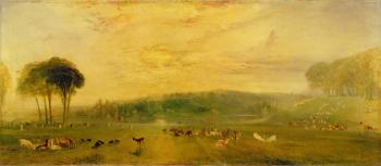 The Lake, Petworth: Sunset, Fighting Bucks, c.1829 | Obraz na stenu