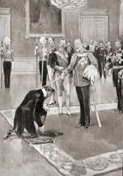 King Edward VII (1841  1910) conferring a knighthood. | Obraz na stenu