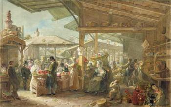 Old Covent Garden Market, 1825 (w/c on paper) | Obraz na stenu