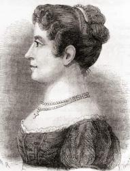 Élisa Garnerin, from 'Les Merveilles de la Science', published c.1870 (litho) | Obraz na stenu