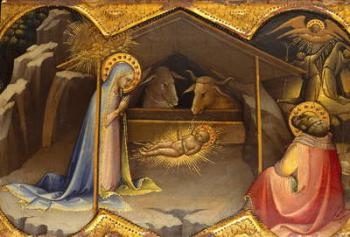 The Nativity, 1406-10 (tempera on wood, gold ground) | Obraz na stenu
