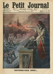Disarmament of France, Jean Jaures and Marianne, illustration from 'Le Petit Journal', 6th December 1903 (colour litho) | Obraz na stenu