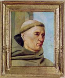 Head of a Monk (oil on panel) | Obraz na stenu
