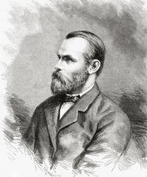 Carl Christian Koldewey, 1837 to 1908. German Arctic explorer, leader of both German North Polar Expeditions. | Obraz na stenu