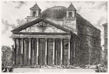 View of the Pantheon, from the 'Views of Rome' series, c.1760 (etching) | Obraz na stenu