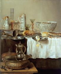 Breakfast Still Life, 1638 (oil on canvas) | Obraz na stenu