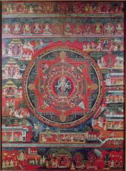 Mandala of Amoghapasa (oil on canvas) | Obraz na stenu