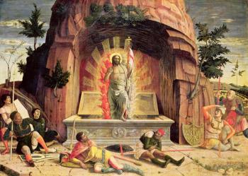 The Resurrection, right hand predella panel from the Altarpiece of St. Zeno of Verona, 1456-60 (oil on panel) | Obraz na stenu