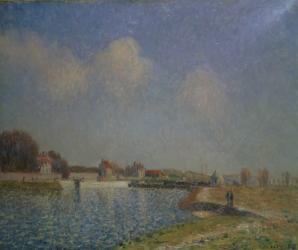 The Loing at Saint-Mammes, 1885 | Obraz na stenu