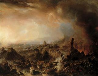 The Burning of Moscow in 1812, 1854 (oil on canvas) | Obraz na stenu