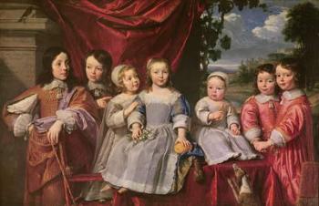 The Habert de Montmort Children, 1649 (oil on canvas) | Obraz na stenu