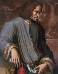 Lorenzo de Medici (1449-92) 'The Magnificent' (oil on panel) | Obraz na stenu