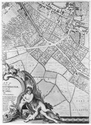 A Map of Camberwell, London, 1746 (engraving) | Obraz na stenu