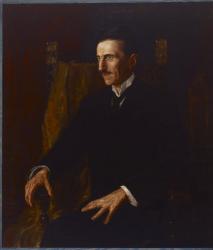 Blue Portrait of Nikola Tesla, 1916 (oil on canvas) | Obraz na stenu