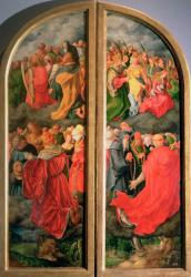All Saints Day altarpiece, partial copy in the form of two side panels, 16th century (oil on panel) | Obraz na stenu