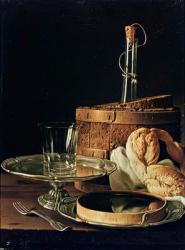 Still Life. The Snack (oil on canvas) (see 259351 for detail) | Obraz na stenu