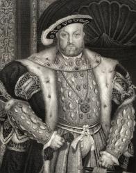 Portrait of King Henry VIII (1491-1547) from 'Lodge's British Portraits', 1823 (litho) | Obraz na stenu