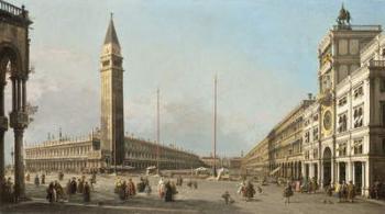 Piazza San Marco Looking South and West, 1763 (oil on canvas) | Obraz na stenu