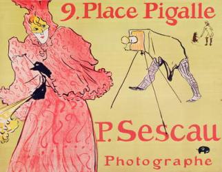 P. Sescau Photographe (poster), 1894 (five colour print lithograph with brush, crayon and spatter technique) | Obraz na stenu