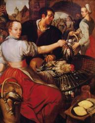 The Poultry Merchant (oil on canvas) | Obraz na stenu