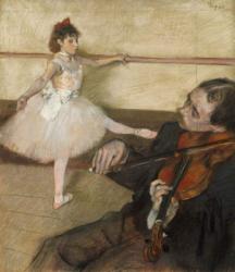 The Dance Lesson, c.1879 (pastel) | Obraz na stenu