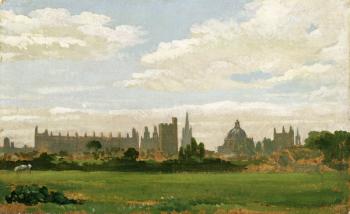 A View of Oxford (oil on millboard) | Obraz na stenu