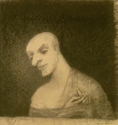 Imaginary Figure, c.1881 (chalk & charcoal on paper) | Obraz na stenu