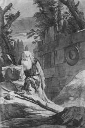 St Hilarion (engraving) | Obraz na stenu