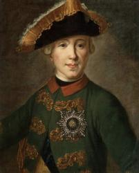 Portrait of Tsar Peter III (1728-62) (oil on canvas) | Obraz na stenu