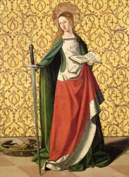 St. Catherine of Alexandria (oil on panel) | Obraz na stenu