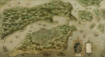Fort Victoria on the island of Amboina, 1617 (oil on canvas) | Obraz na stenu