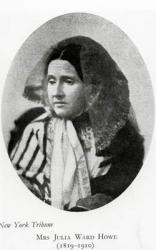 Mrs Julia Ward Howe, c.1860s (b/w photo) | Obraz na stenu