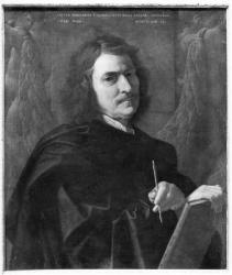 Self Portrait, 1649 (oil on canvas) (b/w photo) | Obraz na stenu