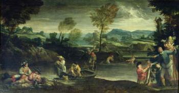 Fishing (oil on canvas) | Obraz na stenu