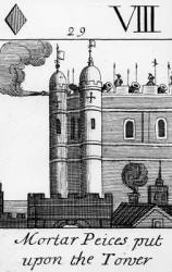 Mortar Pieces Put on the Tower of London (engraving) (b/w photo) | Obraz na stenu