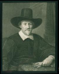 Hugo Grotius (1583-1645) from 'Gallery of Portraits', published in 1833 (engraving) | Obraz na stenu