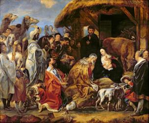 The Adoration of the Magi (oil on panel) | Obraz na stenu