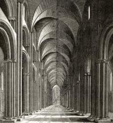 Interior of the Nave of St. Paul's, from 'London Pictures: Drawn with Pen and Pencil', by Rev. Richard Lovett, published 1890 (litho) | Obraz na stenu