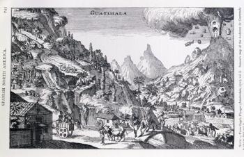 'Guatemala', in Spanish North America, from Gage's Voyages, Amsterdam, 1720 (engraving) | Obraz na stenu