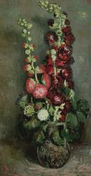 Vase of Hollyhocks, 1886 (oil on canvas) | Obraz na stenu