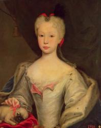 Maria Barbara de Braganza (d.1758) Queen of Spain (oil) | Obraz na stenu