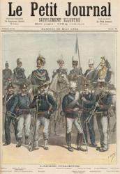 The Italian Army, from 'Le Petit Journal', 28th May 1892 (colour litho) | Obraz na stenu