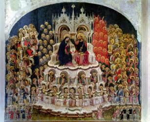 The Coronation of the Virgin in Paradise, 1438 (oil on panel) | Obraz na stenu