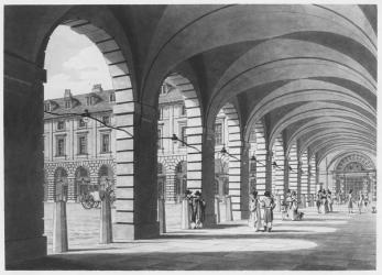 Piazza, Covent Garden, 1796 (etching) | Obraz na stenu