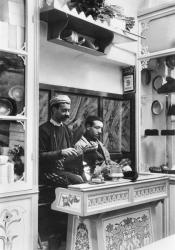 Fabrication of fez, c.1900 (b/w photo) | Obraz na stenu