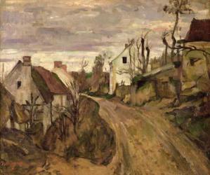 The Village Road, Auvers, c.1872-73 (oil on canvas) | Obraz na stenu