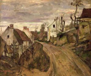 The Village Road, Auvers, c.1872-73 (oil on canvas) | Obraz na stenu