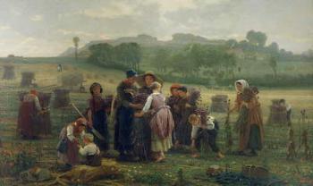Harvesting Poppies in Picardy, 1860 (oil on canvas) | Obraz na stenu
