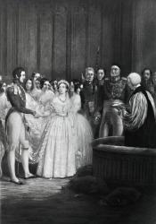 The wedding ceremony of Queen Victoria and Prince Albert on 10th February 1840 (litho) | Obraz na stenu