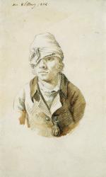 Self Portrait with Cap and Eye Patch, 8th May 1802 (pencil, brush and w/c on paper) | Obraz na stenu